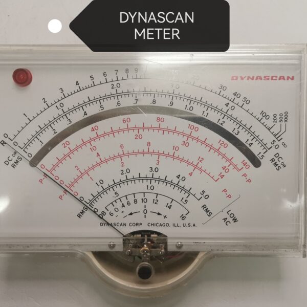 Dynascan multimeter display